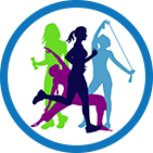 Silhouettes of active people exercising, promoting fitness and optimal health benefits with ACV gummies with the mother.