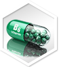 Green vitamin B6 capsule, relevant to acv gummies with the mother for optimal health benefits.