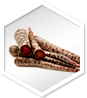 Fresh sliced burdock root, a key natural ingredient in acv gummies with the mother for optimal health benefits.